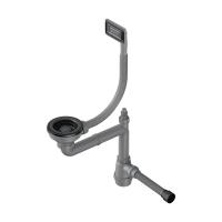 Арматура для одночашевых моек с универсальным прямоугольным переливом WK-1-UN-GM