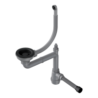 Арматура для одночашевых моек с круглым переливом WK-1-R-GB