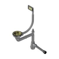 Арматура для одночашевых моек с универсальным прямоугольным переливом WK-1-UN-LG