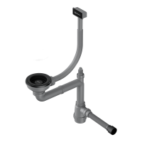 Арматура для одночашевых моек с прямоугольным переливом WK-1-GB