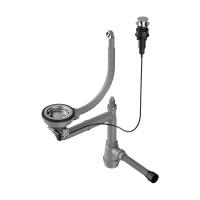 Арматура с клапаном-автоматом для одночашевых моек с круглым переливом WK-1-R-A-IN