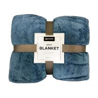 Плед темно-синий